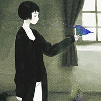 最新插花萌系可爱女生卡通头像，和她有缘份的