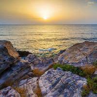 海边风景头像图片 海岸岸边风景日出美图