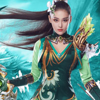 《皇图》张馨予代言游戏头像高清的21P