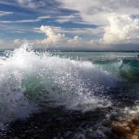 波涛汹涌的海浪图片 大海我的最爱 海浪我的心声