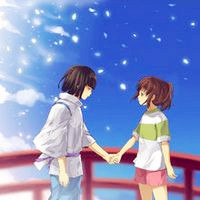 动漫情侣头像一对 却用尽我一生守护着你