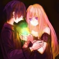 好可爱又萌的动漫情侣头像一左一右一男一女 爱