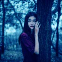 粉嫩冷蓝唯美森系女生头像 冷冷的蓝色系