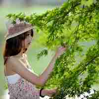 清新自然超凡脱俗森林系女孩