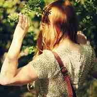 清新自然超凡脱俗森林系女孩