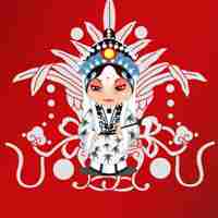 微信头像京剧卡通头像_好看的Q版京剧头像图片