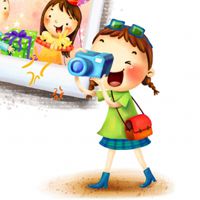 小孩卡通头像 快乐童年