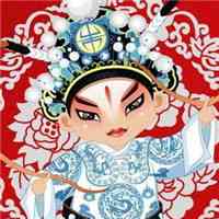 微信头像京剧卡通头像_好看的Q版京剧头像图片