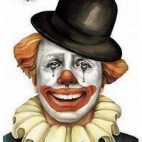 伤心哭泣的流泪小丑头像