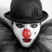 伤心哭泣的流泪小丑头像