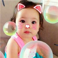 可爱的超萌混血女宝宝头像图片