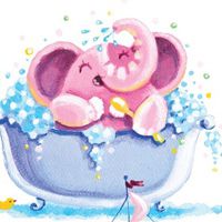 可爱小象头像卡通图片_长鼻子小象超可爱