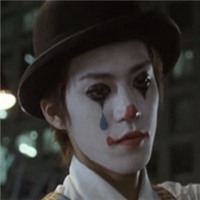 伤心哭泣的流泪小丑头像