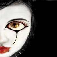 伤心哭泣的流泪小丑头像