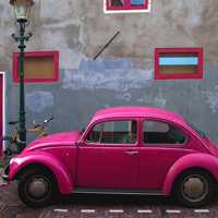 唯美好看的复古小汽车