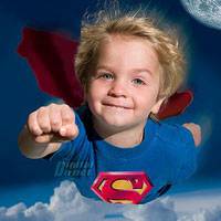 超萌好看的微信头像小孩超人