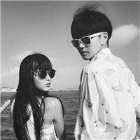 唯美伤感的个性黑白情侣微信头像图片