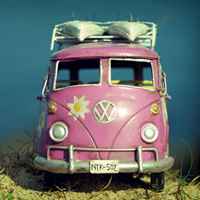 唯美好看的复古小汽车