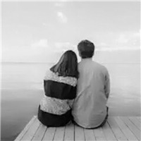 唯美伤感的个性黑白情侣微信头像图片