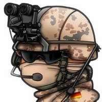 不同兵种风格的卡通军人头像图片