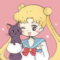 美少女战士头像呆萌 月野兔萌人一脸