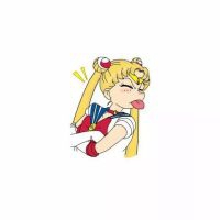美少女战士头像呆萌 月野兔萌人一脸