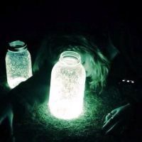 荧光瓶子头像 唯美发光的瓶子