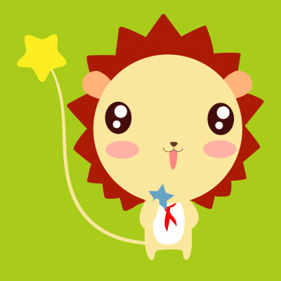 可爱卡通狮子头像 可爱的卡通片小狮子