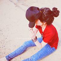 爱时尚的个性女生混搭微信头像图片