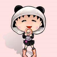 活泼好动的可爱的小丸子头像