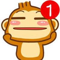 卡通微信头像右上角带有个红1