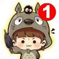 卡通微信头像右上角带有个红1