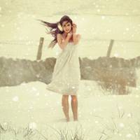 冬季女生唯美头像图片