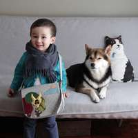 超可爱男宝宝跟萌宠头像