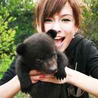 会心微笑唯美女生头像