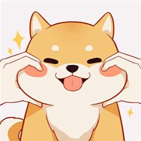 胖胖的超可爱大脸柴犬动漫头像图片