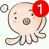 卡通微信头像右上角带有个红1
