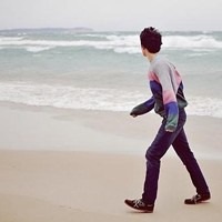 男生海边意境头像