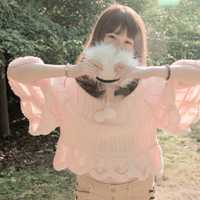 女生吹蒲公英头像图片