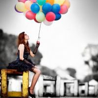 气球小清新头像 彩色气球的随想