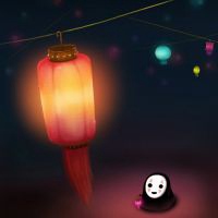 无脸男孤独头像 千与千寻中的无脸男又来啦!