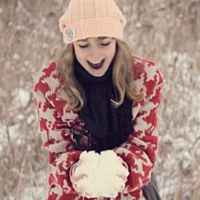 冬季女生唯美头像图片