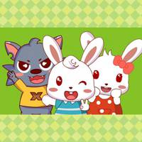 微信可爱卡通兔子头像 可爱兔子蹦蹦跳