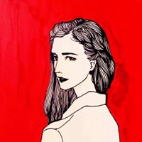 好看高清现代手绘微信女头像图片_0