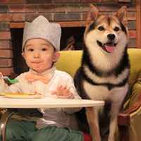 小孩和狗头像,萌宠与萌娃头像图片