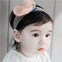 大眼睛的俏皮可爱女宝宝头像