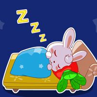 微信可爱卡通兔子头像 可爱兔子蹦蹦跳