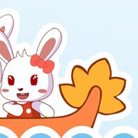 微信可爱卡通兔子头像 可爱兔子蹦蹦跳