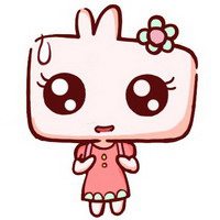 微信可爱卡通兔子头像 可爱兔子蹦蹦跳