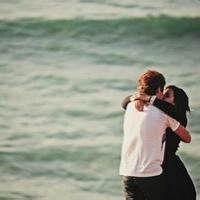 唯美海边情侣头像两人一张